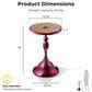 Furniture of America Gleam Round End Table in Polished Purple and Orange, , large