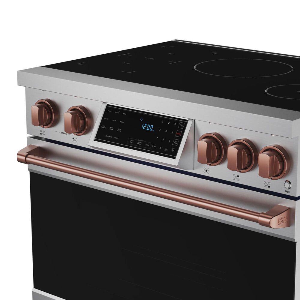 Thor Kitchen Gordon Ramsay 6.0 Cu. Ft. Professional Induction Range with Rose Gold Color Kit Assembly in Stainless Steel, , large