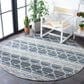 Safavieh Cabana CBN333M 5"3" Round Blue and Grey Indoor/Outdoor Area Performance Rug, , large