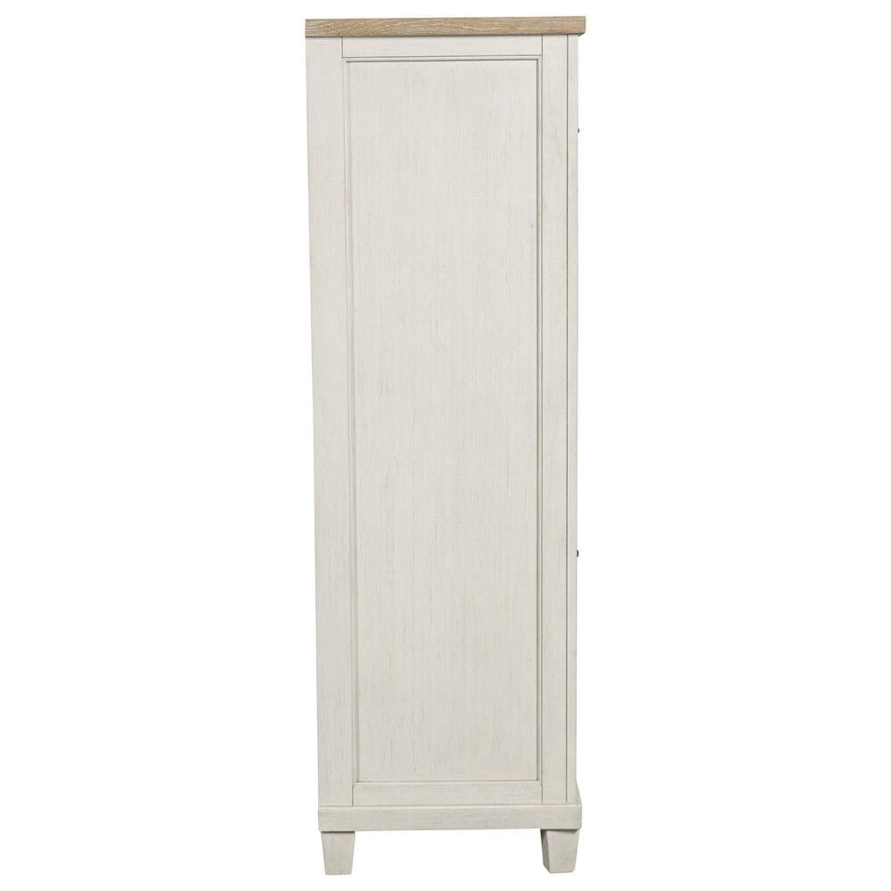 Ashley Shaybrock 5-Piece King Bedroom Set in Antique White and Brown, , large