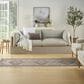 Nourison Vintage Washables Ivory and Purple 2"2" x 8" Runner, , large