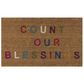 Novogratz Aloha Count ALO-5 1"6" x 2"6" Multicolor Door Mat, , large