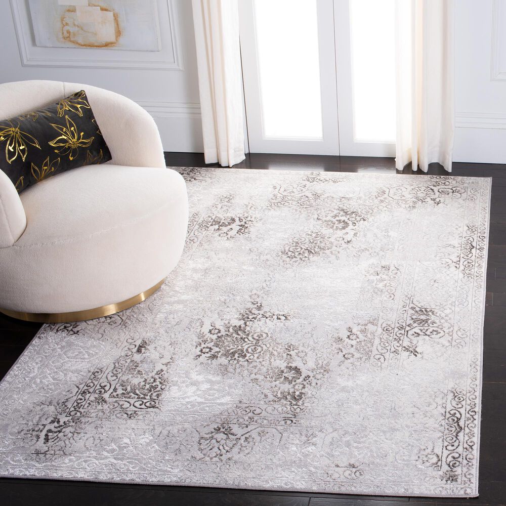 Safavieh Orchard ORC684 4&#39;5&quot; x 6&#39;5&quot; Grey and Light Grey Area Rug, , large
