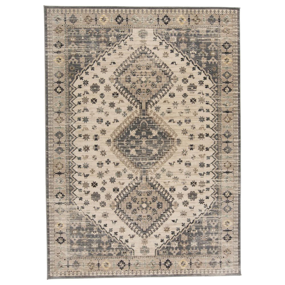 Feizy Rugs Grayson 3577F 4"11" x 7"8" Beige and Gray Area Rug, , large