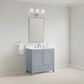 37B Claudine 36" Single Bathroom Vanity in Soft Blue with Glossy White Composite Stone Top and Backsplash, , large