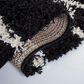 Safavieh Venus Shag VNS603Z 5"3" x 7"6" Black and Ivory Area Rug, , large