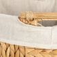 Household Essentials 2-Piece Handwoven Water Hyacinth Oval Hamper Set in Natural, , large