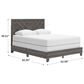 Ashley Sylveri Queen Chevron Panel Bed in Gray, , large