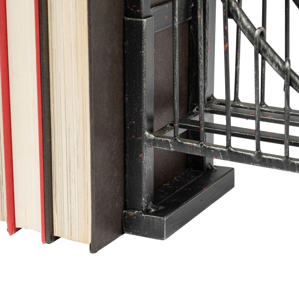 Mercana Suspension Bridge Decorative Bookend in Brown &#40;Set of 2&#41;, , large