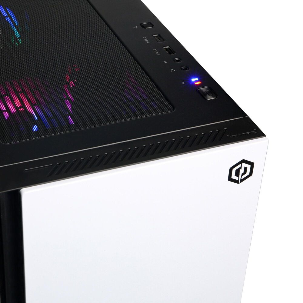 CyberPowerPC Gamer Master Gaming Desktop | AMD Ryzen 5 8400F - 16GB RAM - AMD Radeon RX 9060 XT Graphics - 1TB SSD in White, , large