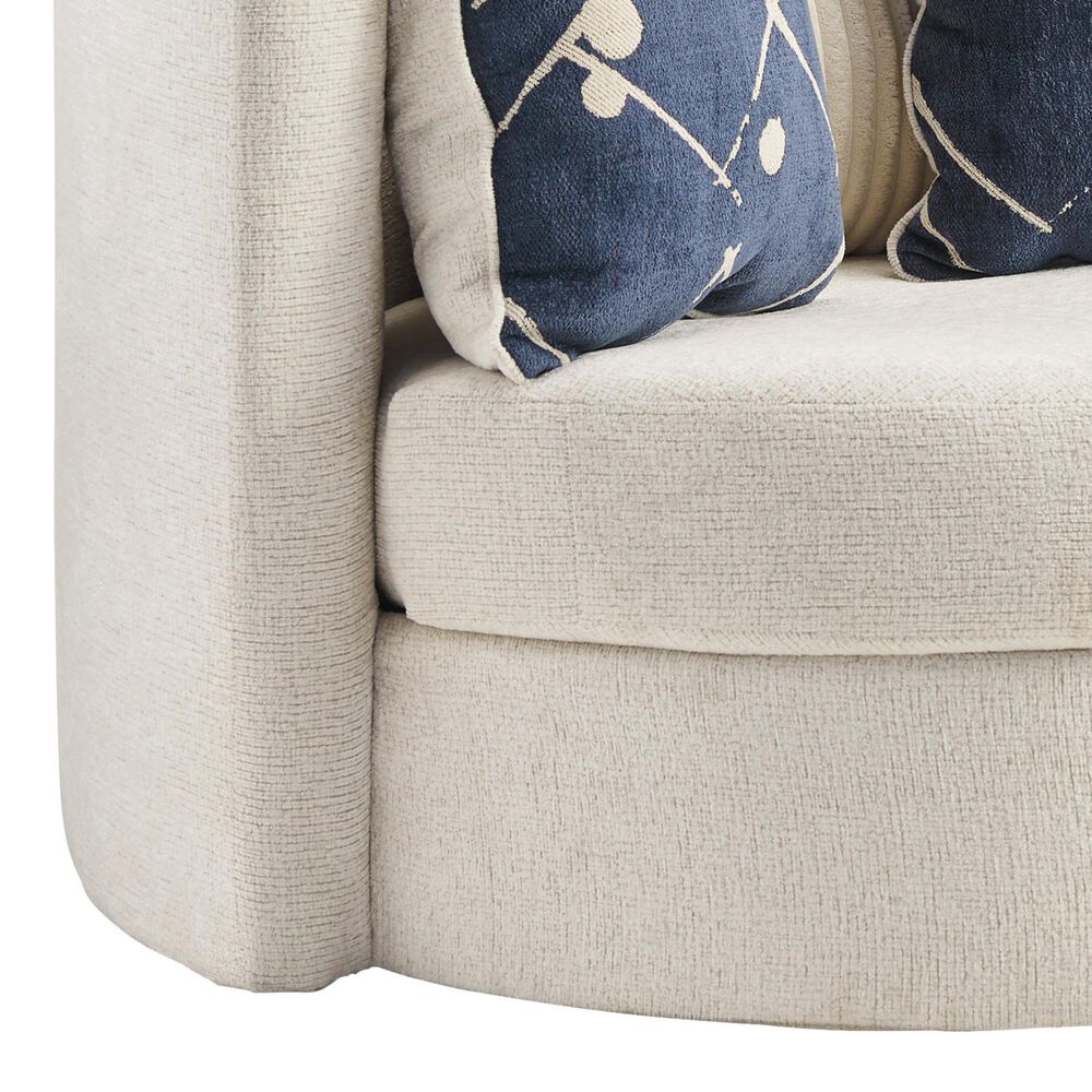 Ashley Padova Swivel Accent Chair in Ivory, , large