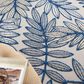 Nourison Aloha ALH18 9" x 12" Ivory and Navy Indoor/Outdoor Area Rug, , large