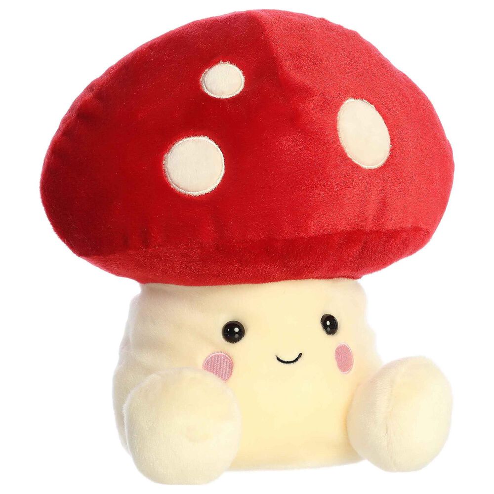 Aurora 13" Amanita Mushroom Stuffed Animal in Soft White and Red, , large
