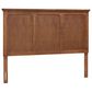 Baxton Studio Alarice Queen Panel Headboard in Ash Walnut, , large