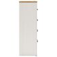 Ashley Linnocreek 4-Drawer Drawer Chest in White and Warm Brown, , large