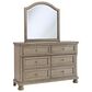 Signature Design by Ashley Lettner Youth Dresser & Mirror in Light Gray, , large