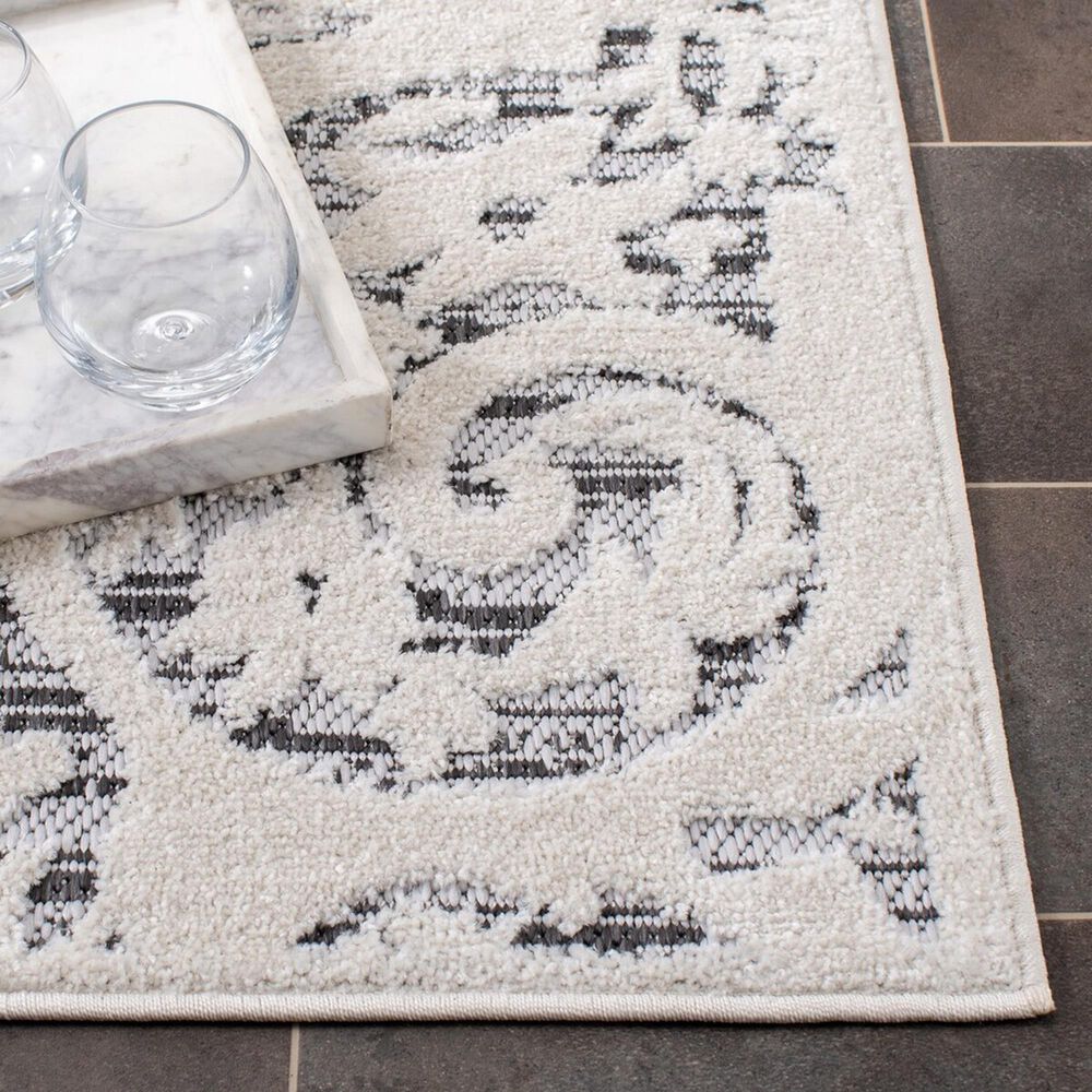 Safavieh Cabana CBN656A 3&#39; x 5&#39; Ivory and Grey Indoor/Outdoor Area Performance Rug, , large