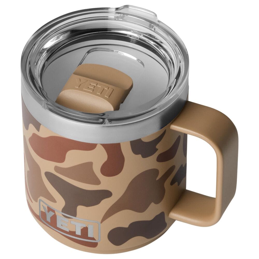 YETI Rambler 10 Oz DuraSip Ceramic Lining Mug with MagSlider Lid in Wetlands Camo, , large