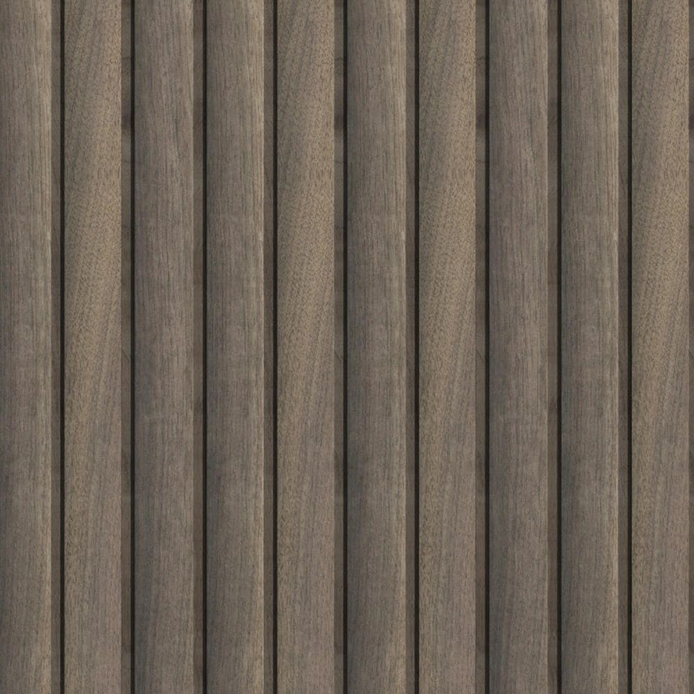 MS International Sonowood Tawny Reeded 9.5" x 94.5" Acoustic Wood Slat Panels, , large
