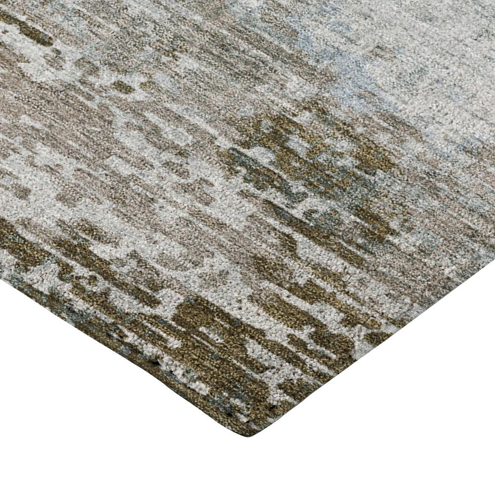 Dalyn Rug Company Kochi Teal, Coral, Ivory, Silver and Seafoam 2&#39;3&quot; x 7&#39;6&quot; Runner, , large