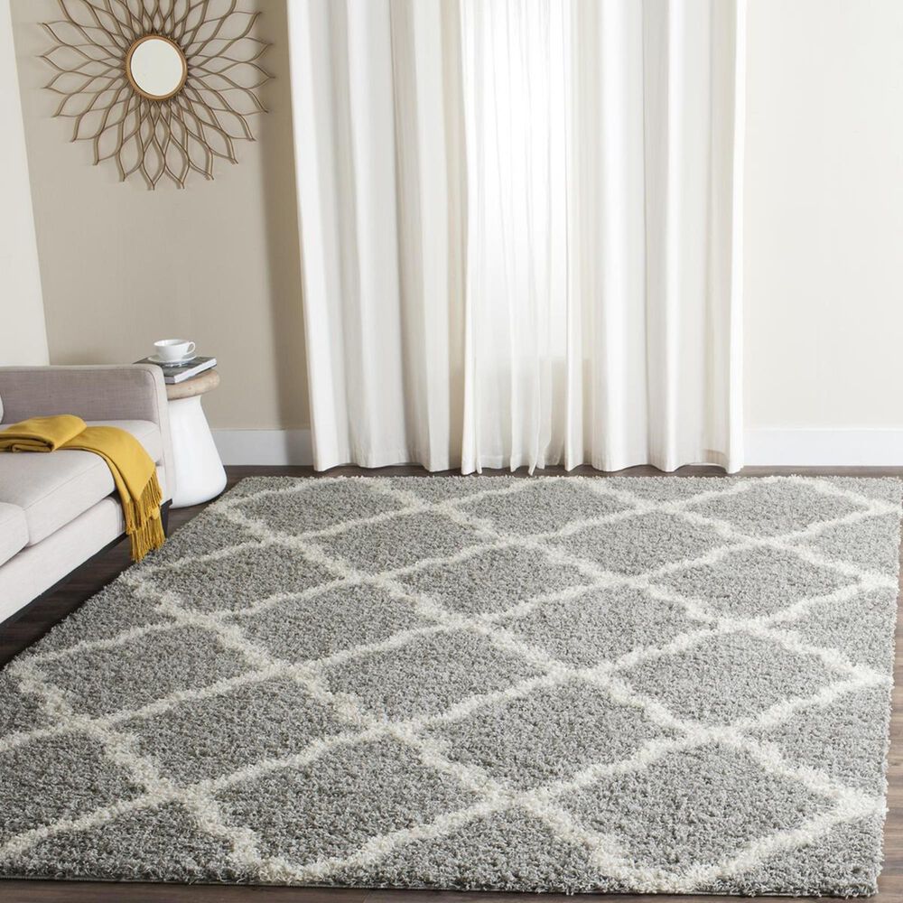 Safavieh Dallas Shag SGD257G-10 10&#39; x 14&#39; Grey/Ivory Area Rug, , large