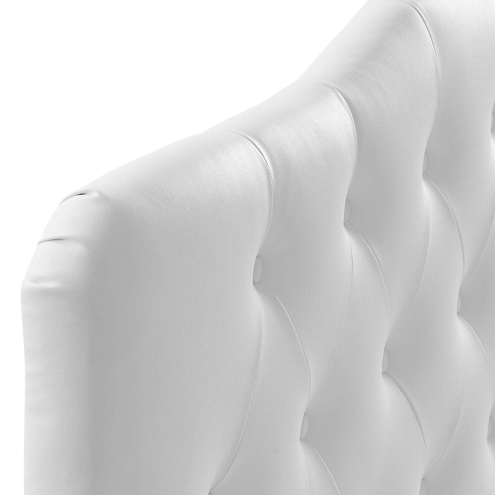 Modway Annabel Upholstered Vinyl King Headboard in White, , large