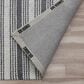 L&R Resources Bergen 7"9" x 9"9" Dark Gray and Ivory Area Rug, , large