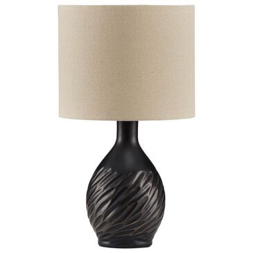 Ashley Garinton Table Lamp in Distressed Matte Black, , large