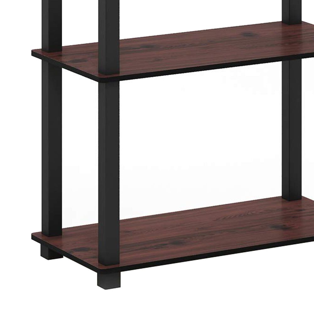 HOMLUX 5-Tier Display Rack in Dark Cherry and Black, , large
