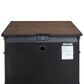 Riva Ridge Oxford California King Sleigh Storage Bed with Two Nightstands in Cocoa with AC Outlets and USB Ports, , large