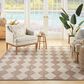 Nourison Positano Geometric Beige 6" x 9" Indoor/Outdoor Area Rug, , large