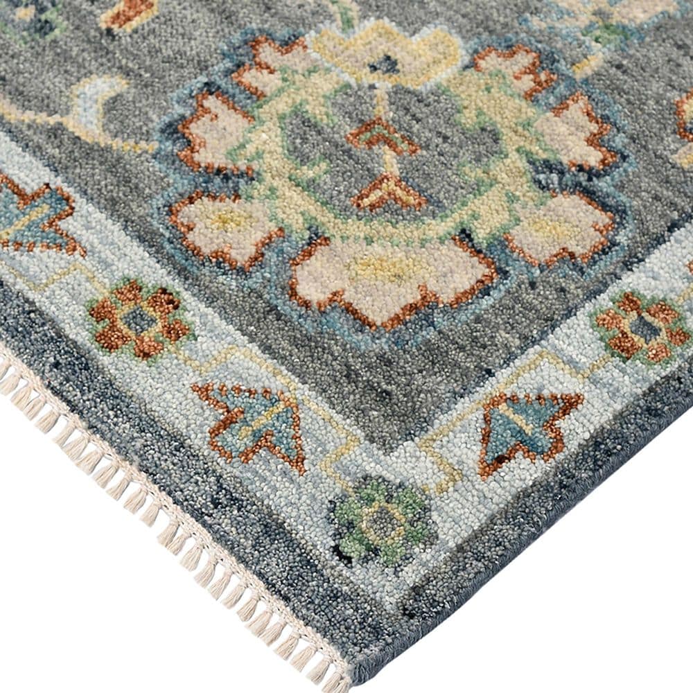 Amer Rugs Jaigarh 2&#39; x 3&#39; Denim and Slate Area Rug, , large
