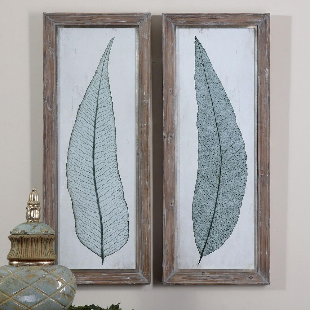 Uttermost Tall Leaves Framed Art (Set of 2), , large
