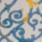 Nourison Aloha 6" x 9" Ivory and Blue Indoor/Outdoor Area Rug, , large