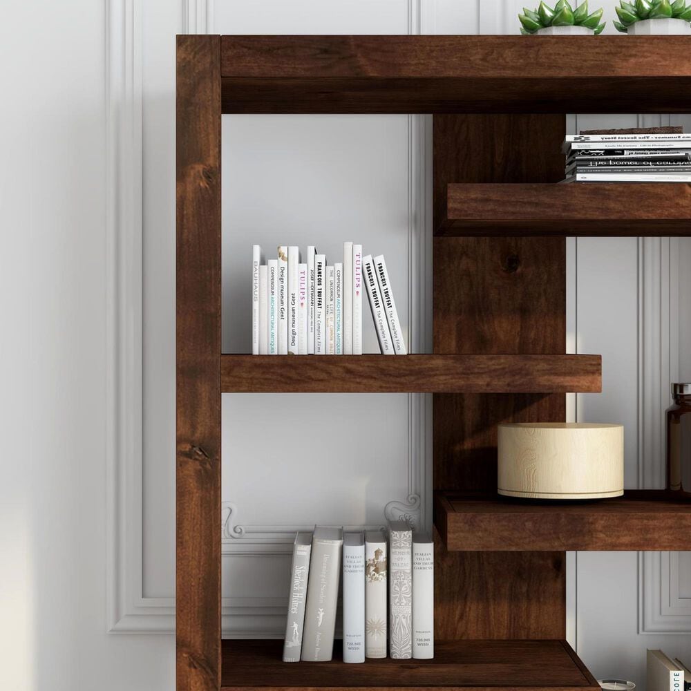 Legends Home Sausalito 72" Bookcase in Whiskey, , large