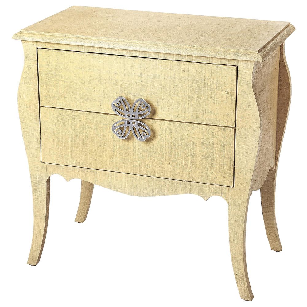 Butler Felicia Accent Chest in Cream Raffia, , large