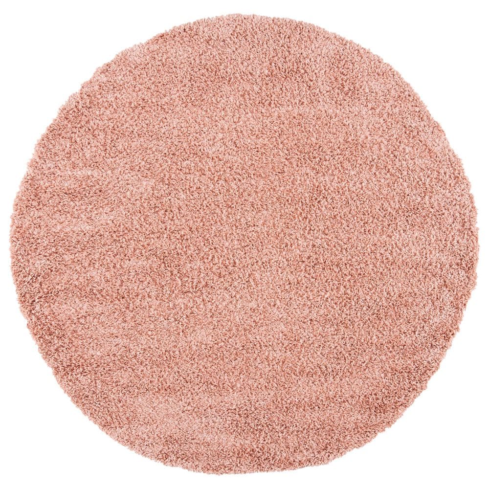 Safavieh August Shag 6"7" Round Rose Area Rug, , large