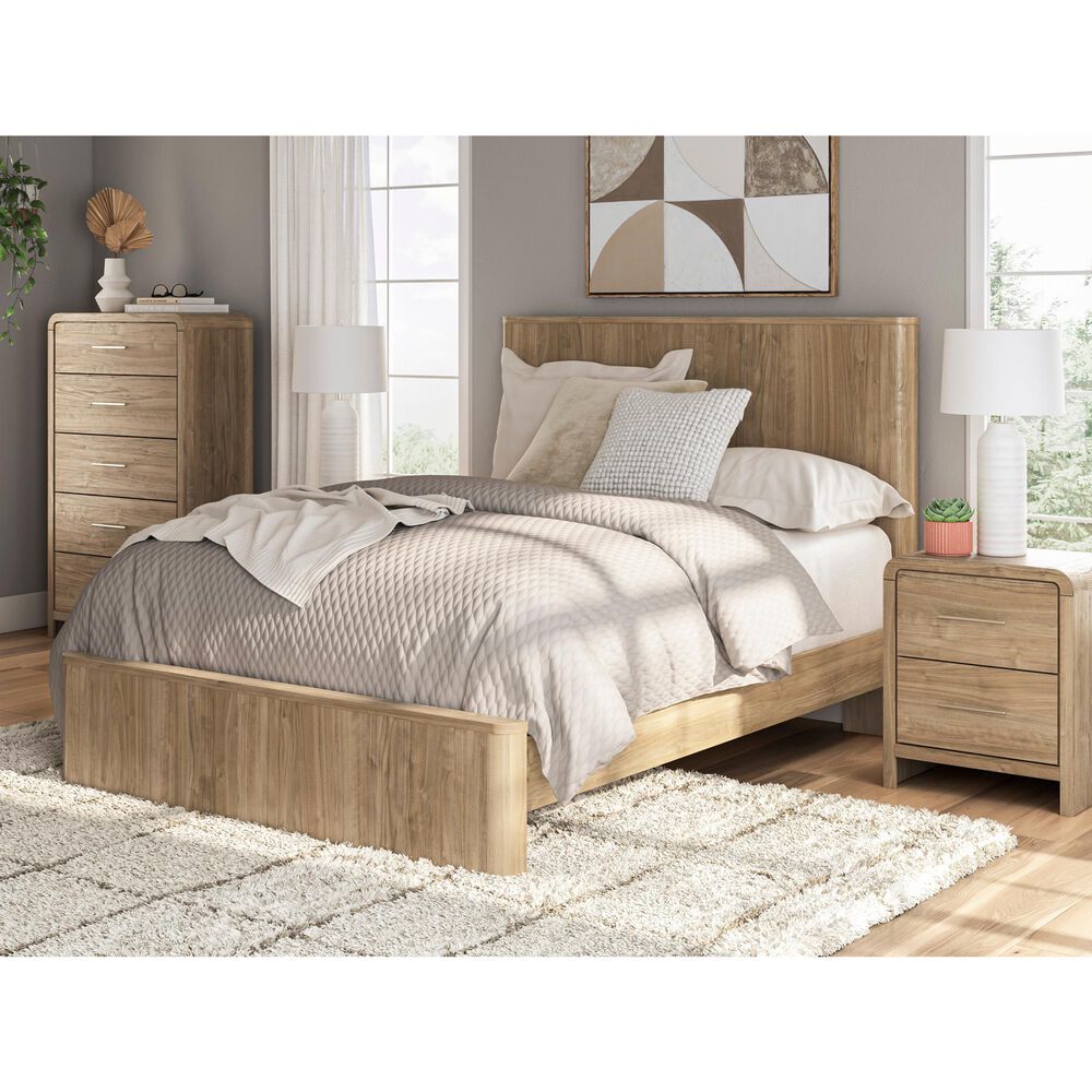 Ashley Gramburg 2 Drawer Nightstand in Warm Brown, , large
