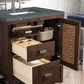 James Martin Vanities Addison 30" Single Bathroom Vanity in Mid-Century Acacia with 3 cm Parisien Bleu Quartz Top and Rectangular Sink, , large