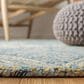 Safavieh Micro-Loop MLP177M 4" x 6" Light Blue and Ivory Area Rug, , large