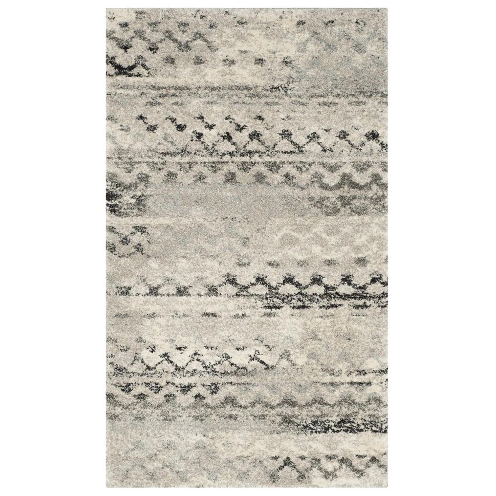 Safavieh Retro RET2136-1180 2"6" x 4" Cream and Grey Scatter Rug, , large