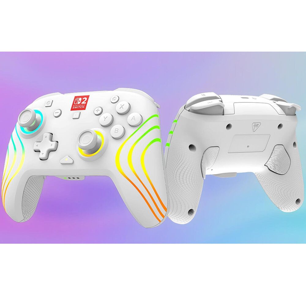 Turtle Beach Afterglow Wave Wireless RBG Gaming Controller for Nintendo Switch/Switch 2 in White, , large