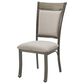 Linon Home Decor Franklin Side Chair in Warm Pewter and Grey, , large