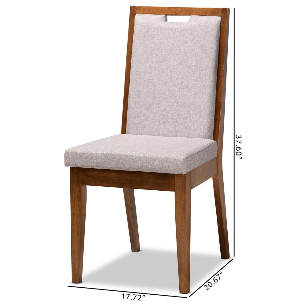 Baxton Studio Octavia Side Chair in Walnut Brown (Set of 2), , large