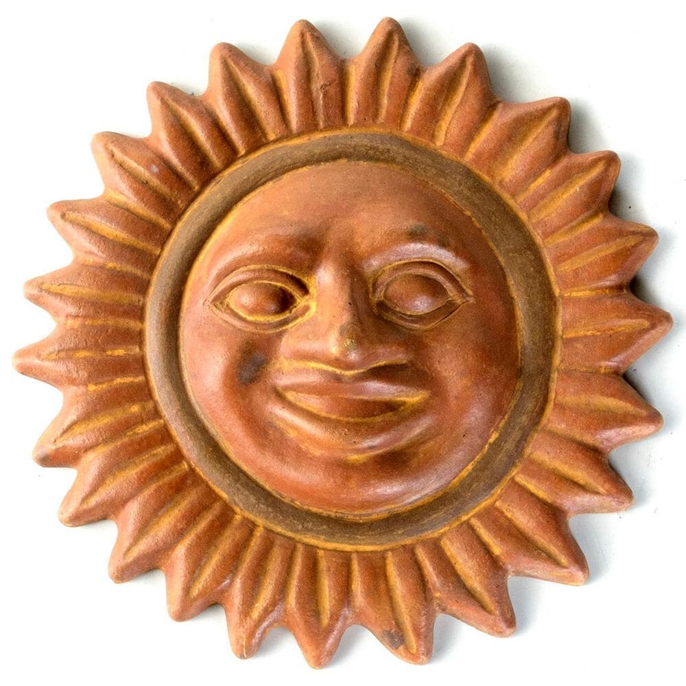 Alfresco Home Sol Patio Sun Face in Dark Copper, , large