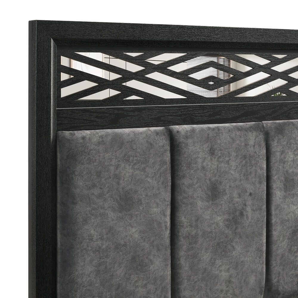 New Heritage Design Obsidian Queen Bed in Black, , large