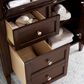 James Martin Vanities Brittany 36" Single Bathroom Vanity in Burnished Mahogany with 3 cm Charcoal Soapstone Quartz Top and Rectangle Sink, , large