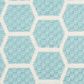 Nourison Twist Reversible 2" x 6" Aqua Indoor/Outdoor Runner, , large