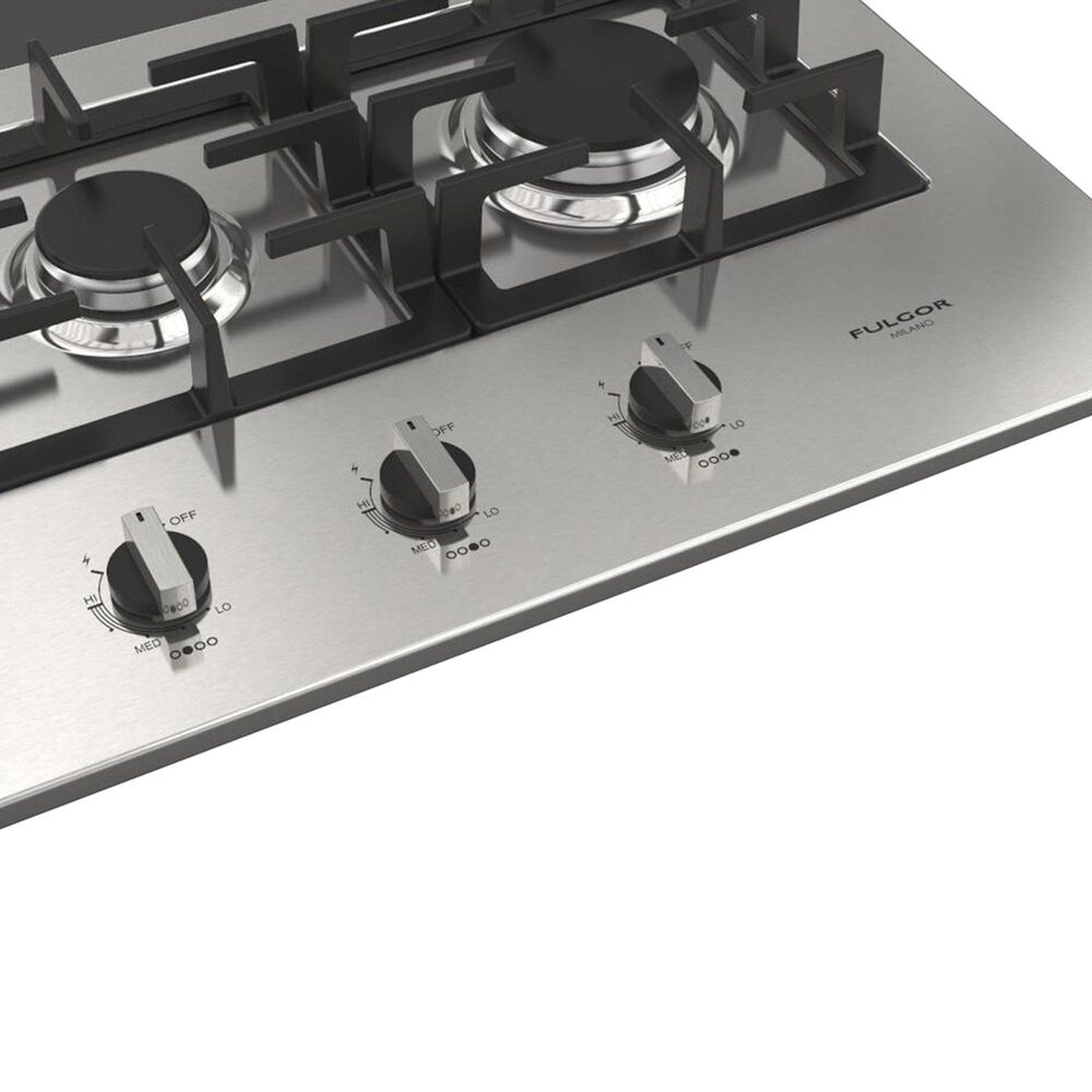 Fulgor Milano 400 Series 44&quot; Gas Cooktop with 4 European Sealed Burners in Stainless Steel, , large