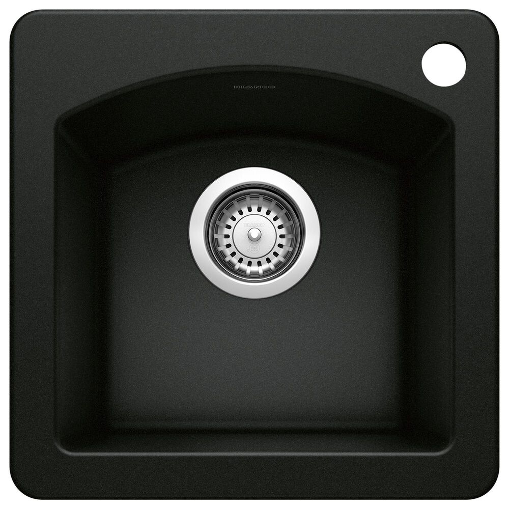 Blanco Diamond Dual Mount Bar Sink in Coal Black, , large